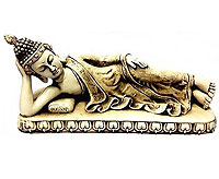 buda de yeso grande acostado para decoracion